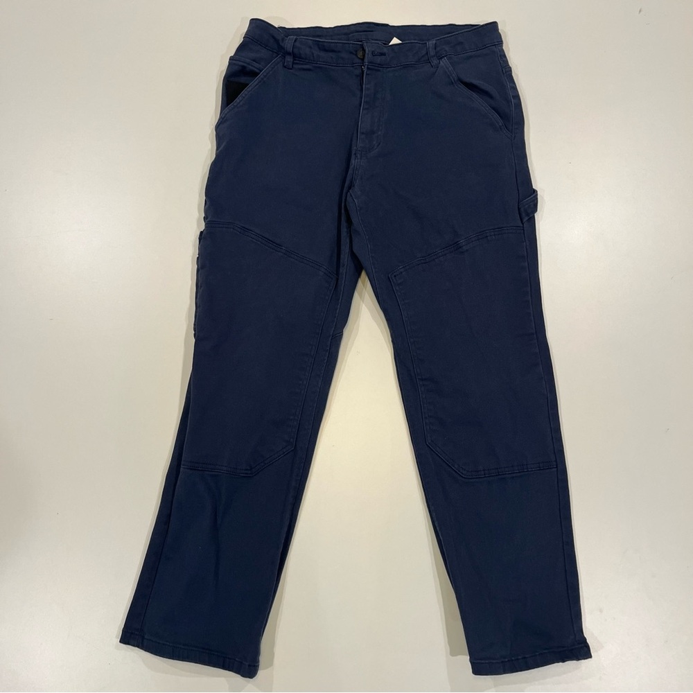 CAT Caterpillar Navy Blue Cargo Utility Work Pants | Mens 36x30